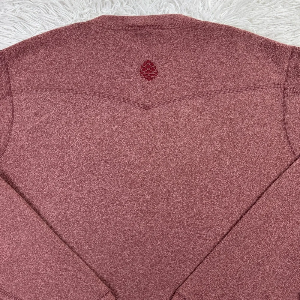 Stio Sweater Mens Large Burgundy Turpin Fleece Lightweight Crewneck Sweatshirt L - Picture 7 of 10